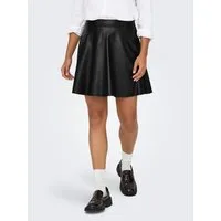 ONLY Lederimitatrock ONLUNA FAUX LEATHER FLARED SKIRT OTW