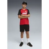 PUMA Trainingsanzug ESS NO.1 LOGO POLY TEE AND SHORTS SET B (2-tlg), zweiteiliges Set, mit DryCELL Technologie, atmungsaktiv