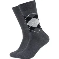JOOP! Socken premium essentials (2 Paar) Premium Qualität, verstärkte Ferse, verstärkte Zehen, Argyle Design
