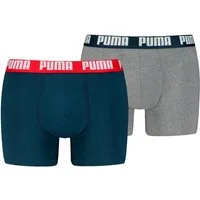 PUMA Boxershorts PUMA MEN EVERYDAY BASIC BOXERS 2P (Packung, 2er Pack) mit Puma Webbund