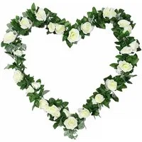 Kunstblumenstrauß Blumengirlande Deko Künstliche Rosengirlande Hochzeit, Agger