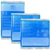 IEA Medical Kalt-Warm-Kompresse Kalt-Warm Gelkompresse – wiederverwendbar, für Gefrierfach/Mikrowelle, Mischset 3-tlg., Mischset, Gel-Kühlpad, Kühlpack: Kalt/Warm für Alltag & Verletzungen