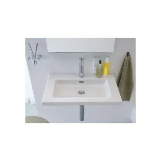 LAUFEN Living Square Waschtisch 8164310001091 65 x 48 cm, weiss, mit Überlauf, ohne Hahnloch
