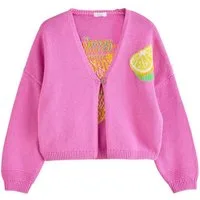 Next Strickjacke Strickjacke mit Grafik (1-tlg)
