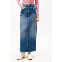 Tommy Jeans Jeansrock LAYLA MAXI SKIRT CBF DI2057 mit Stickerei
