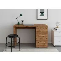 VOGL Möbelfabrik Schreibtisch Tobi, mit 3 Schubkästen, optional mit Tastaturauszug, Breite 115 cm