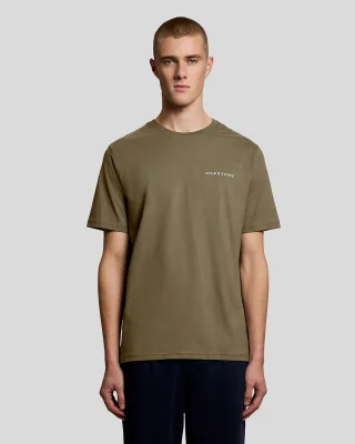 Script-Logo Baumwoll Rundhals-T-Shirt