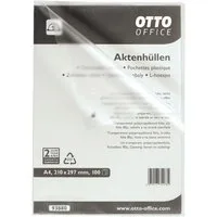 Otto Office Budget Prospekthülle, 100 Stück, genarbt, Format A4, Öffnung oben/seitlich