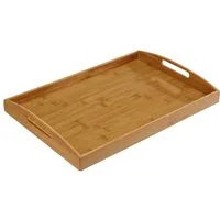 Zeller Present Tablett ZELLER Serviertablett, Bamboo, Bambus