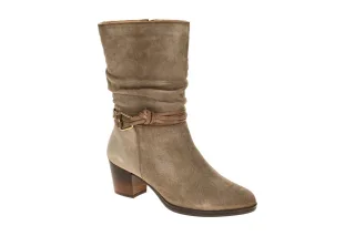 Pikolinos Damenstiefel W0E-9787SEC1 taupe ZAMORA elegant grau-braun rund 4cm ...