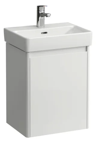 LAUFEN Waschtischunterschrank BASE 2.0 320x422x515 1 Tür links m. Griffmulde f.WT H815961 weiß glzd, H4112211082611