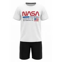 NASA Schlafanzug NASA Space Center Jungen kurzarm Pyjama Shirt Shorts Gr. 134 bis 164
