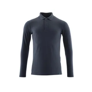 MASCOT Herren Polo-Shirt, Langarm CROSSOVER Schwarzblau L - 20483-961-010-L