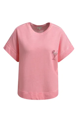 Milano Italy - Sweatshirt w roundneck, oversized shoulders + ribcuffs - Gr. - XXL