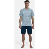 TOM TAILOR Shorty Kilkenny (2 tlg) Mit Muster, Kurzarm, Rundhalsausschnitt, kurze Hose, Baumwollmix