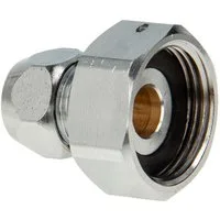 tecuro Wasserzähler Waschtischzähler Verschraubung 3/4 Zoll Überwurfmutter x Ø 10 mm QV