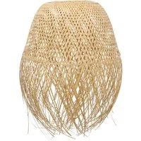 Dekoleidenschaft Lampenschirm "Ibiza" 2er Set für Hängelampe, Bambus, Hängelampenschirm Ersatzschirm, Ersatzschirm Ø 42 x 62 cm für Pendelleuchte, Deckenlampe