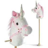 Pink Papaya Steckenpferd Steckenpferd, Hobby Horse mit Sounds, inkl. Halfter, mit Rollen