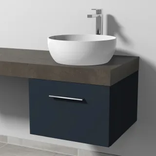 Sanipa Waschtischunterbau mit Auszug 2morrow (G3320) 340x500x520 Marine-Matt, G33201R G33201R