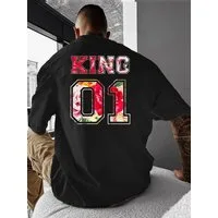 RMK T-Shirt Herren Shirt Rundhals Basic "King 01" aus Baumwolle