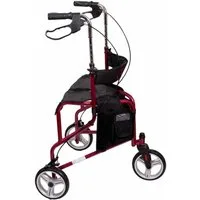 Antar Medizin GmbH Rollator Antar AT51004 Dreirad-Rollator faltbar mit Sitz rot
