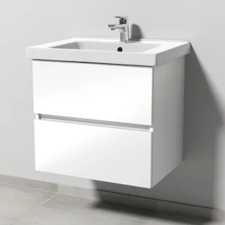 Sanipa Solo One Harmonia Waschtisch-Set 650mm, weiss glanz PS03078