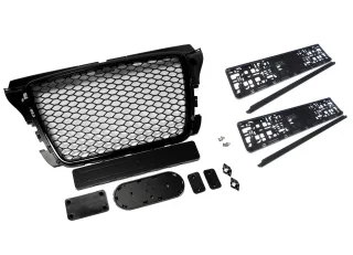 Kühlergrill Sportgrill Wabengrill Grill für Audi A3 8P ab Facelift 2009-