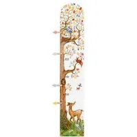 goki Messlatte "Auf der Lichtung" Kindermesslatte Holz Wachstumslatte (Set, 1-tlg., 1), sehr schönes Waldmotiv mit Reh