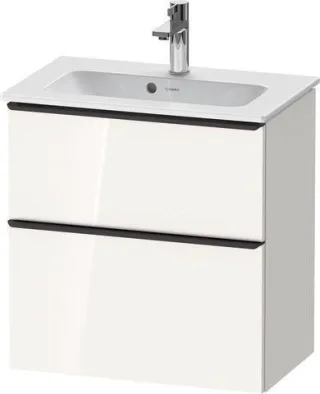 Duravit D-Neo Waschtischunterbau wandhängend Weiß Hochglanz 610x372x625 mm - DE43680BD220000 DE43680BD220000