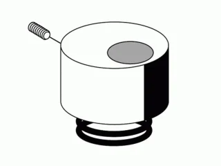 Schell Betätigungshaube mit Druckfeder für WC-Spülarmatur SILENT ECO chrom 230420699