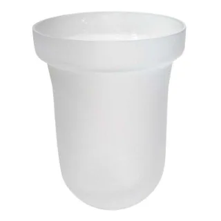 Emco Barolo Glasteil 221500090 Kristallglas satiniert, für WC-Bürstengarnitur