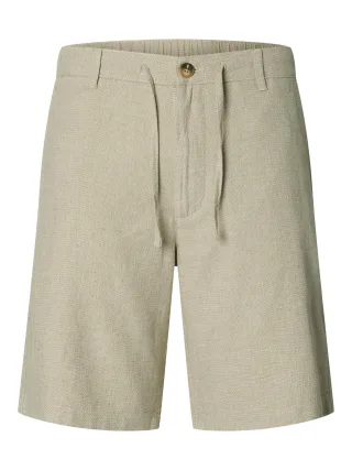 SELECTED MEN - SLMREGULAR-BRODY LINEN BLD SHORTS NOOS - Gr. - S