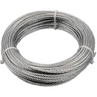 Stop Sun Stahlkette ZO/l/3mm, Ø 3 mm, Länge 20 m Verzinktes Stahlkabel 3mm/20mb Seil 3 Spulen