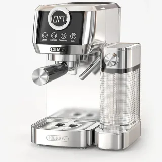 [EU Direct] HiBREW H13A 20Bar 3 in 1 Semi Automatic Espresso Cappuccino Latte Coffee Machine Automatic Milk Froth Ground