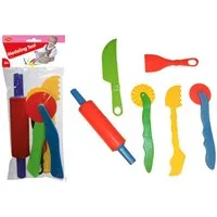 GOWI Knete Knetwerkzeug mehrfarbig 31x13x5cm 6 Teile