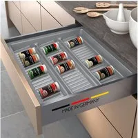 Spetebo Schubladeneinsatz für Gewürze für Küchenschubladen der ideale Küchen-Organizer (Anzahl, 1 St., Stück), Made in Germany