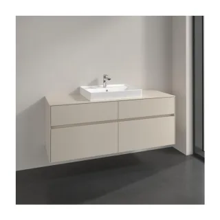 Villeroy und Boch Collaro Waschtischunterschrank C08700VN 120x54,8x50cm, Waschtisch mittig, cashmere grey