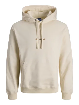 JACK&JONES - JORNORREBRO EMB SWEAT HOOD NOOS antique white - Gr. - M
