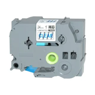[NB]* Schriftband kompatibel für Brother TZE153 24mm blue/clear