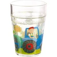 Haba Kindergeschirr-Set HABA Glitzerbecher Traktor Ø7,5cm