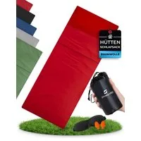 Styngard Schlafsackinlett Hüttenschlafsack Baumwolle Ultraleicht [350g] - kleines Packmaß, 100% Baumwolle, Warm und Leicht