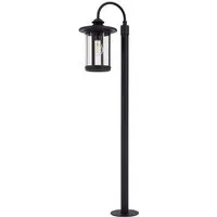 Lindby Außen-Stehlampe Zayn, Metall, Schwarz IP65, 1 x 15 W LED