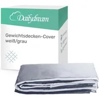 Dailydream Gewichtsdecke Ersatzbezug für Gewichtsdecke, premium Baumwolle, waschbar, Füllung: ohne Füllung, Ersatzbezug aus hochwertiger Baumwolle und Eckbändern