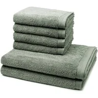 Möve Handtuch Set Superwuschel, Walkfrottee (Spar-Set, 6-St), 4 X Handtuch 2 X Duschtuch im Set - Baumwolle - Saugstark