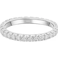 Lisandra Scott Silberring Eternity Ring Treasure 925 Sterling Silber mit Zirkonia Steinen Breit, Für starke Gefühle & stilvolle Hände – breiter Silberring mit Glanz