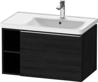 Duravit D-Neo Waschtischunterbau wandhängend Eiche Schwarz Matt 784x452x440 mm - DE4257070160000 DE4257070160000