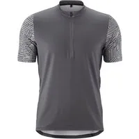 Gonso Radtrikot Adventure Jersey Halfzip M Herren Fahrradtrikot kurzarm, Rückentasche mit RV, Quick-Dry, Slim Fit
