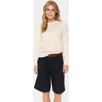 Saint Tropez Rundhalspullover MilaSZ Viskosemischung, Regular fit