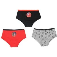 Miraculous - Ladybug Slip 3er Pack Slips 100% Baumwolle Unterwäsche