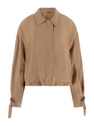 Guess - LS JUNI CROP JKT WET SAND - Gr. - L
